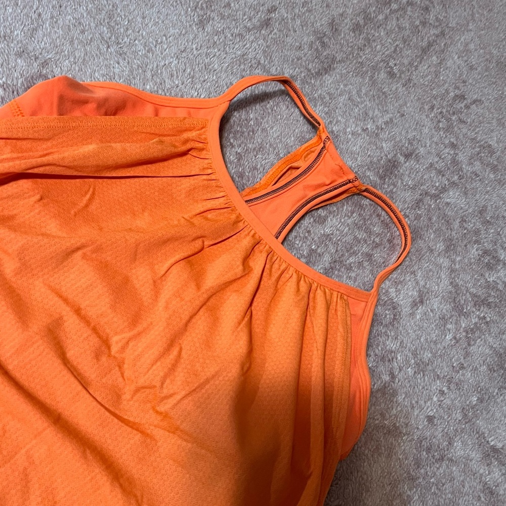 Lululemon Athletica Bright Orange Tank Dress - Picture 2 of 6